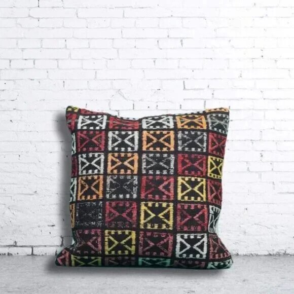 P17 - 3 for $75 - Turkish Kilim Pillowcase (20x20 in) - Picture 2 of 4